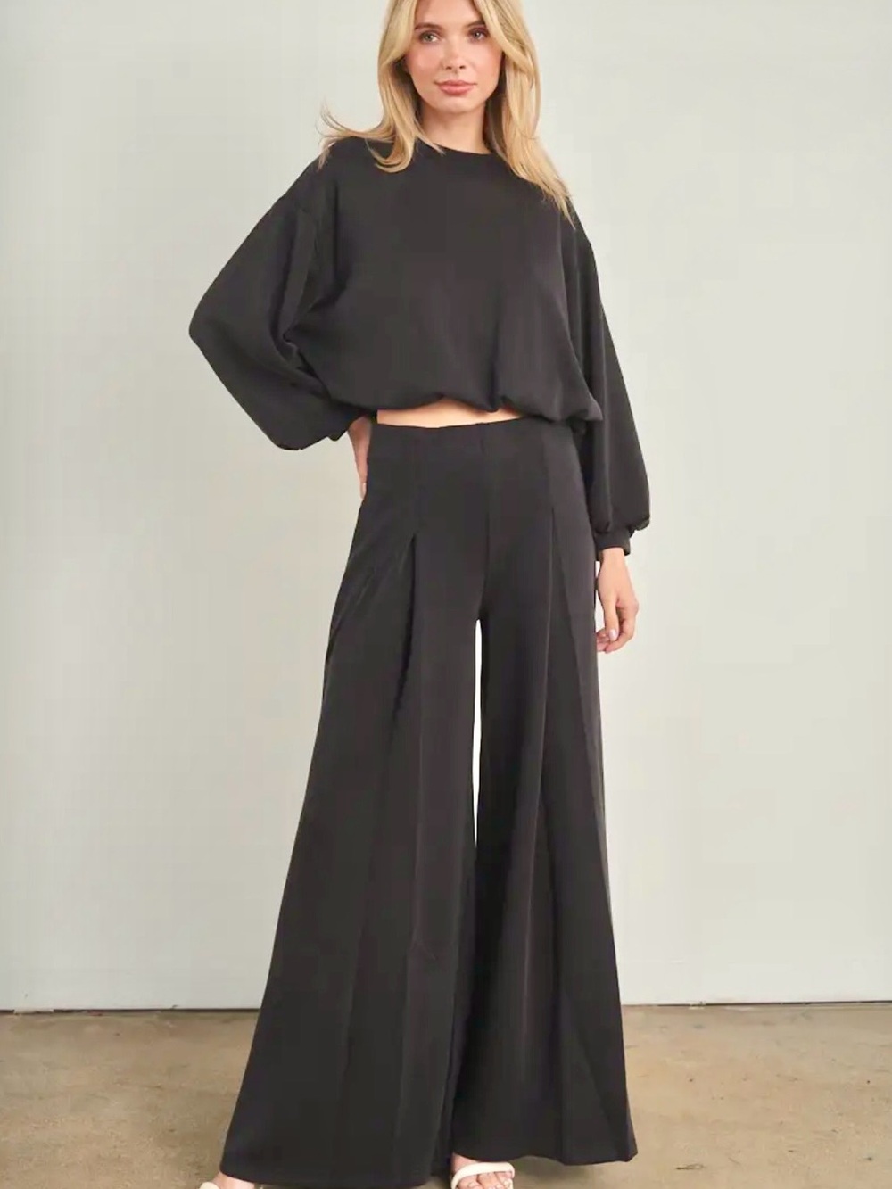 Black Two Piece Lounge Set
